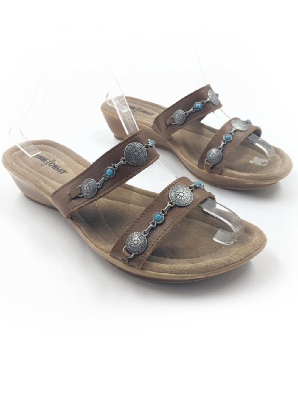 MINNETONKA MOCCASIN Southwestern Style Slide Sandal Sz 10